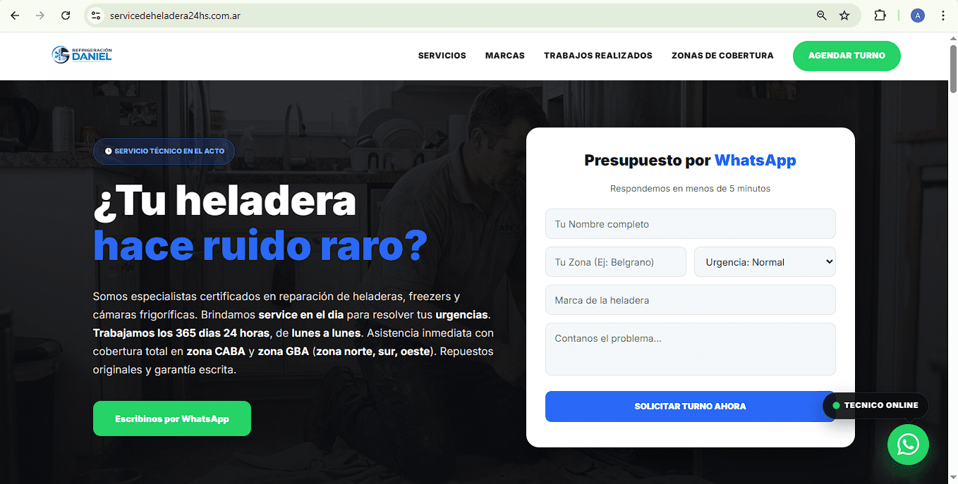 Service de Heladera 24hs